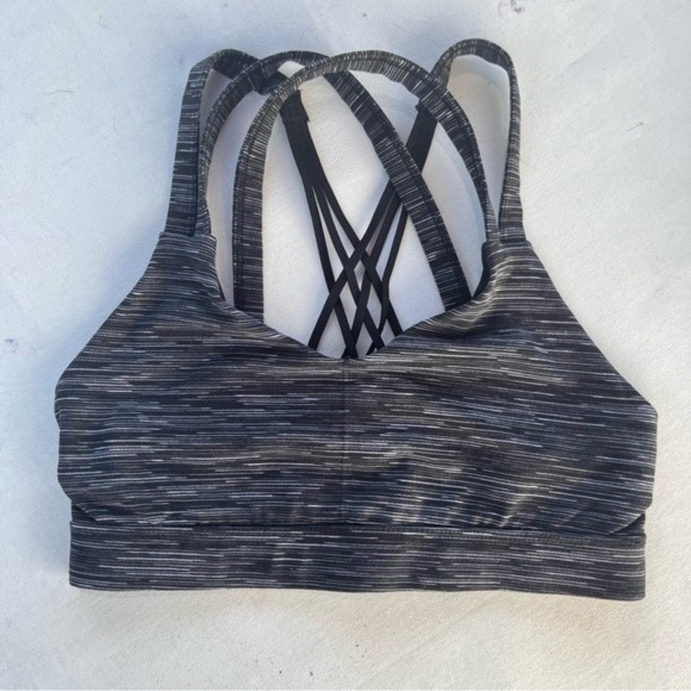 Black and Grey‎ Champion Strappy Racerback Sports Bra Size XS